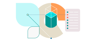 Illustration of a 3D bar graph